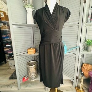Black Wrap Dress by The Limited Event - 8